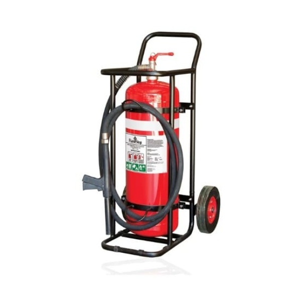 M50ABEM  50KG ABE Mobile Extinguisher – Solid Rubber Wheel